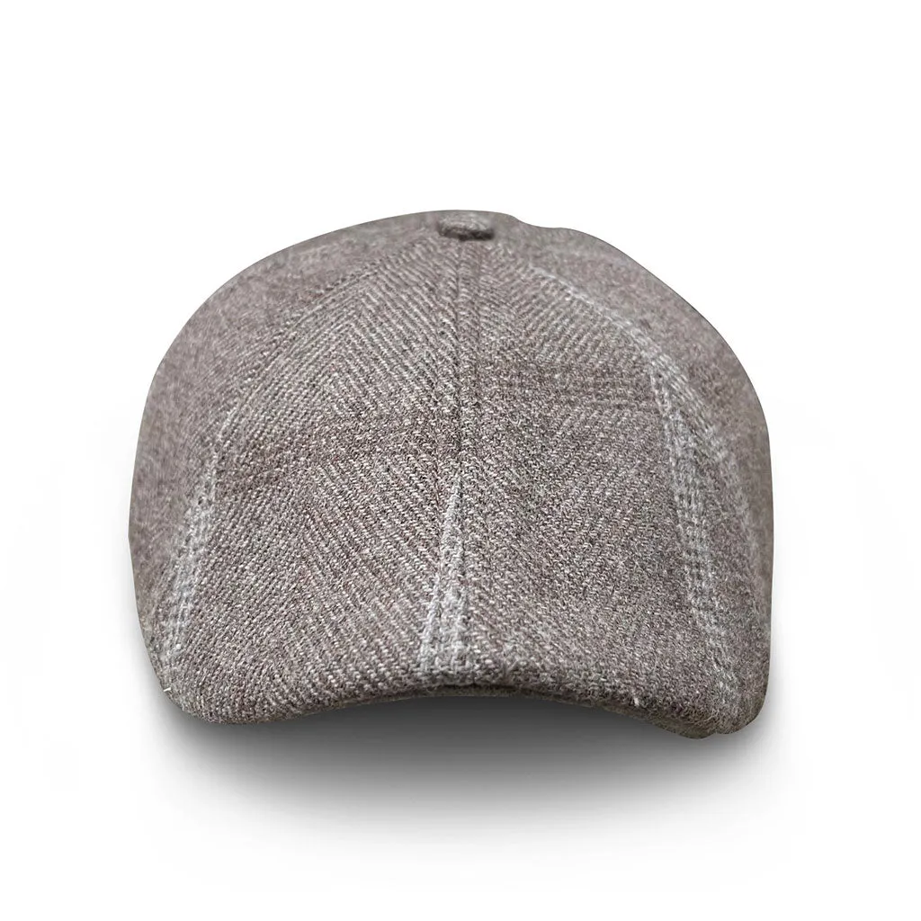 The Steel Rose Peaky Boston Scally Cap - Grey Plaid
