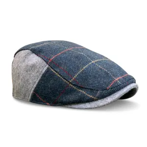 The Whiskey Boston Scally Cap - Royal Wheat Plaid