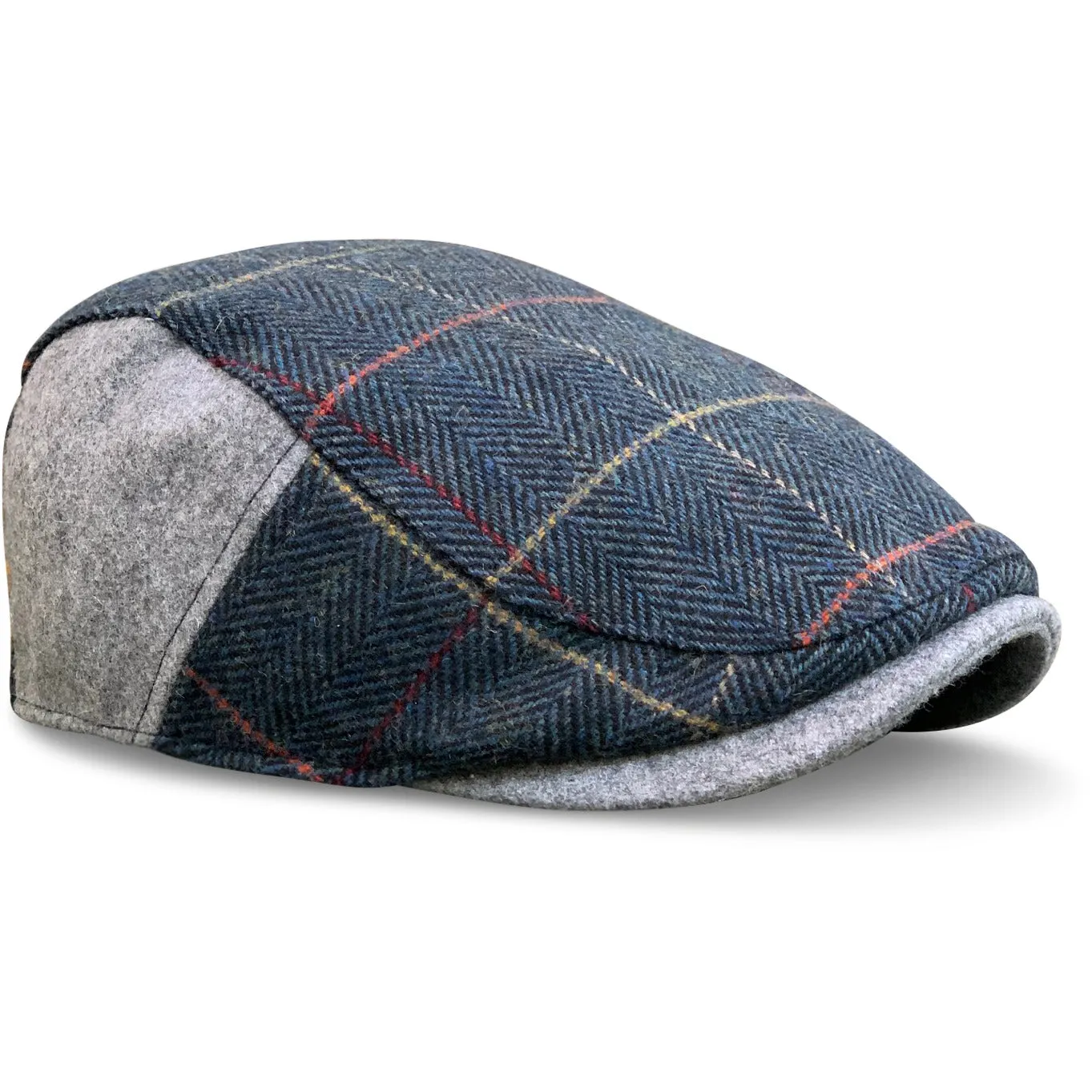 The Whiskey Boston Scally Cap - Royal Wheat Plaid