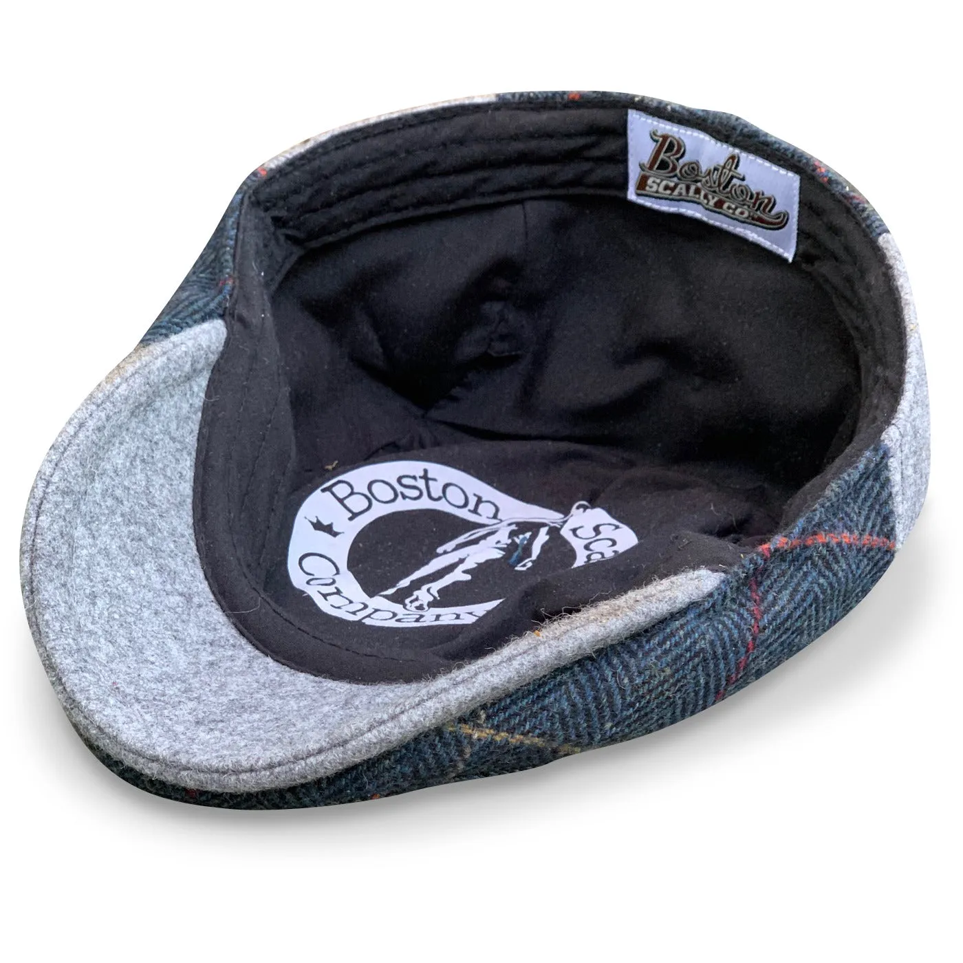 The Whiskey Boston Scally Cap - Royal Wheat Plaid