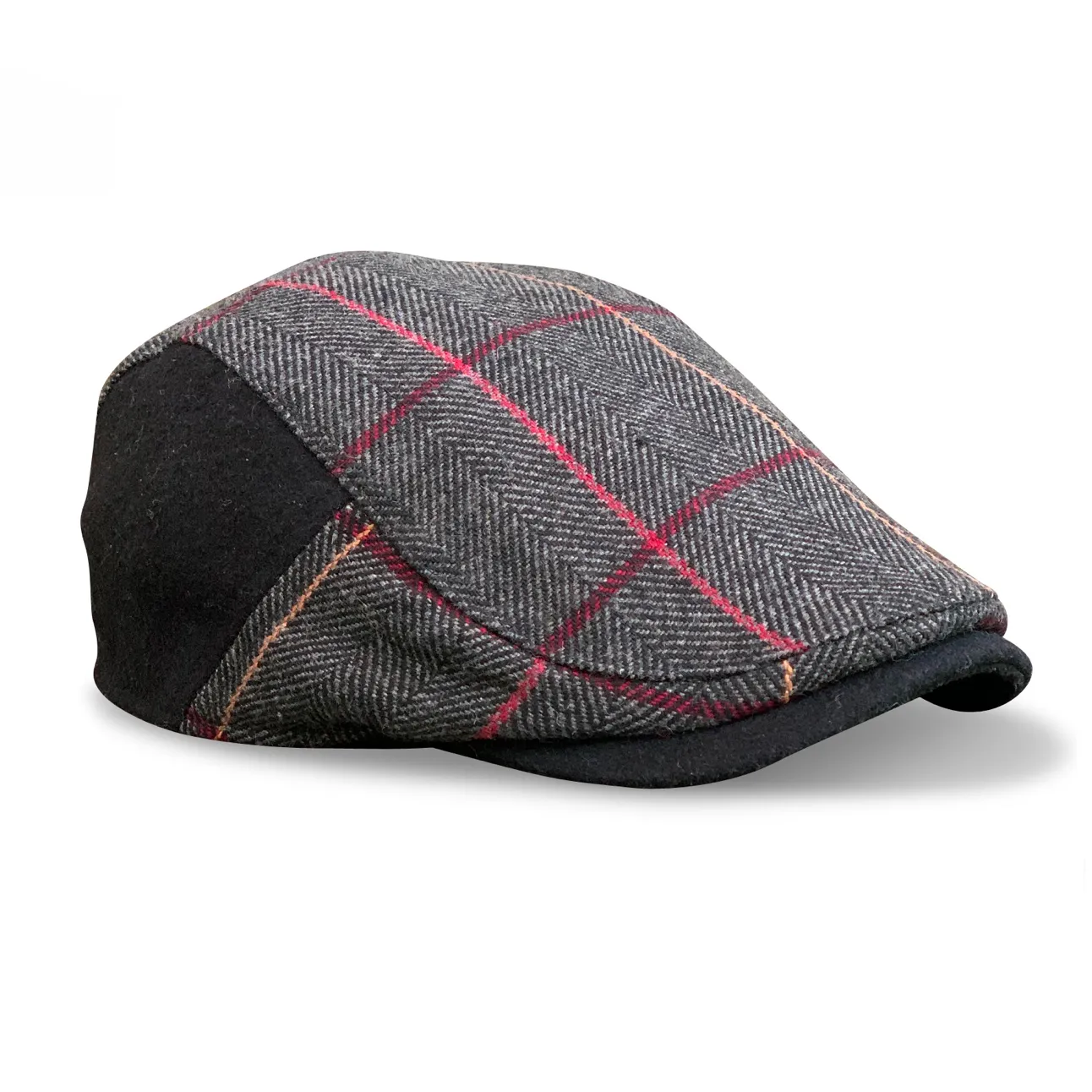 The Whiskey Boston Scally Cap - Smoke & Rye Plaid