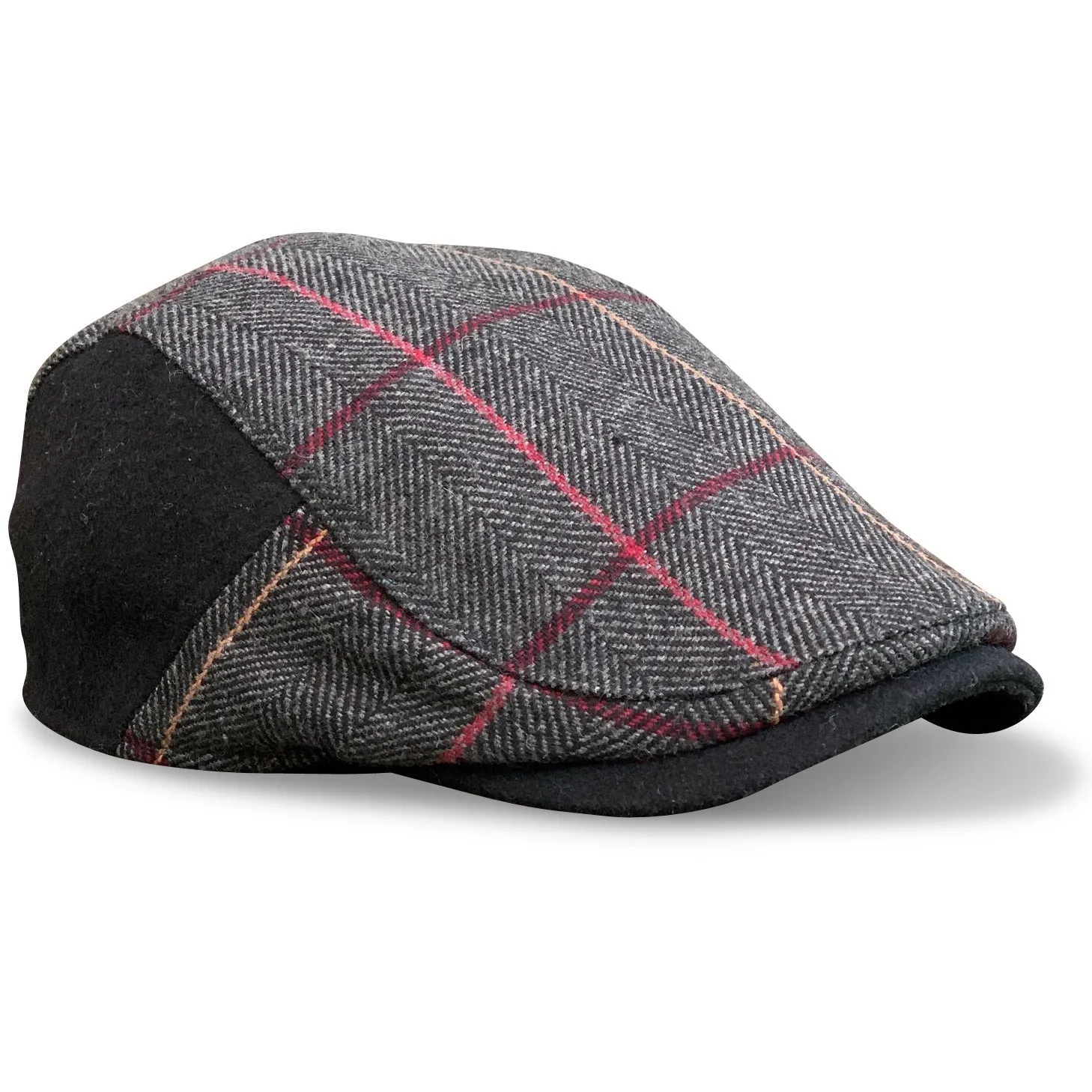 The Whiskey Boston Scally Cap - Smoke & Rye Plaid