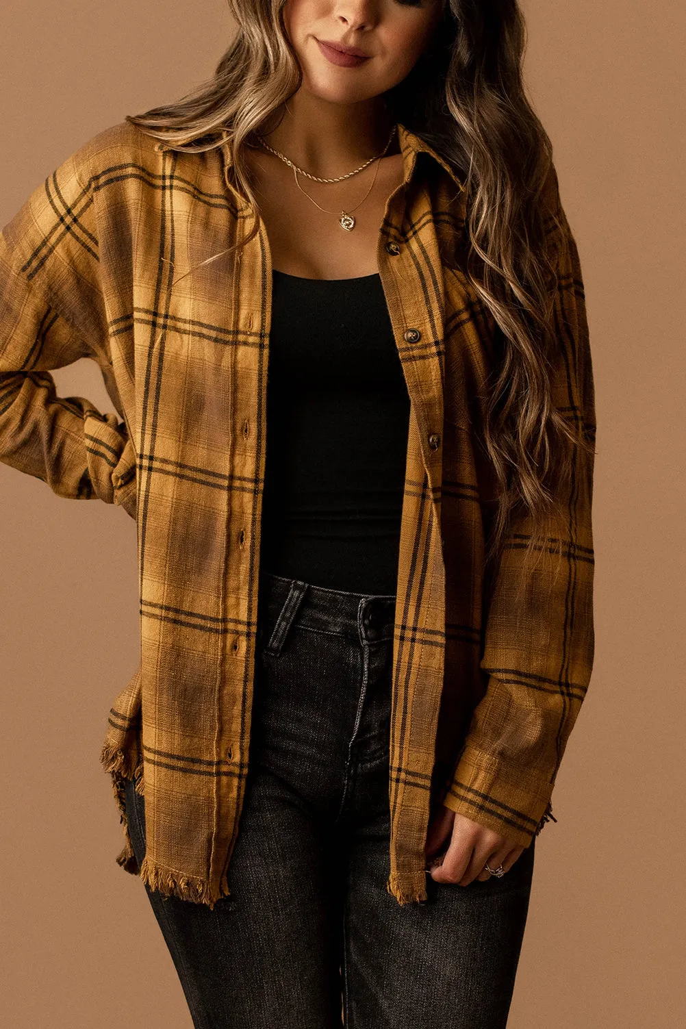 There Goes That Frayed Plaid Flannel (Amethyst)