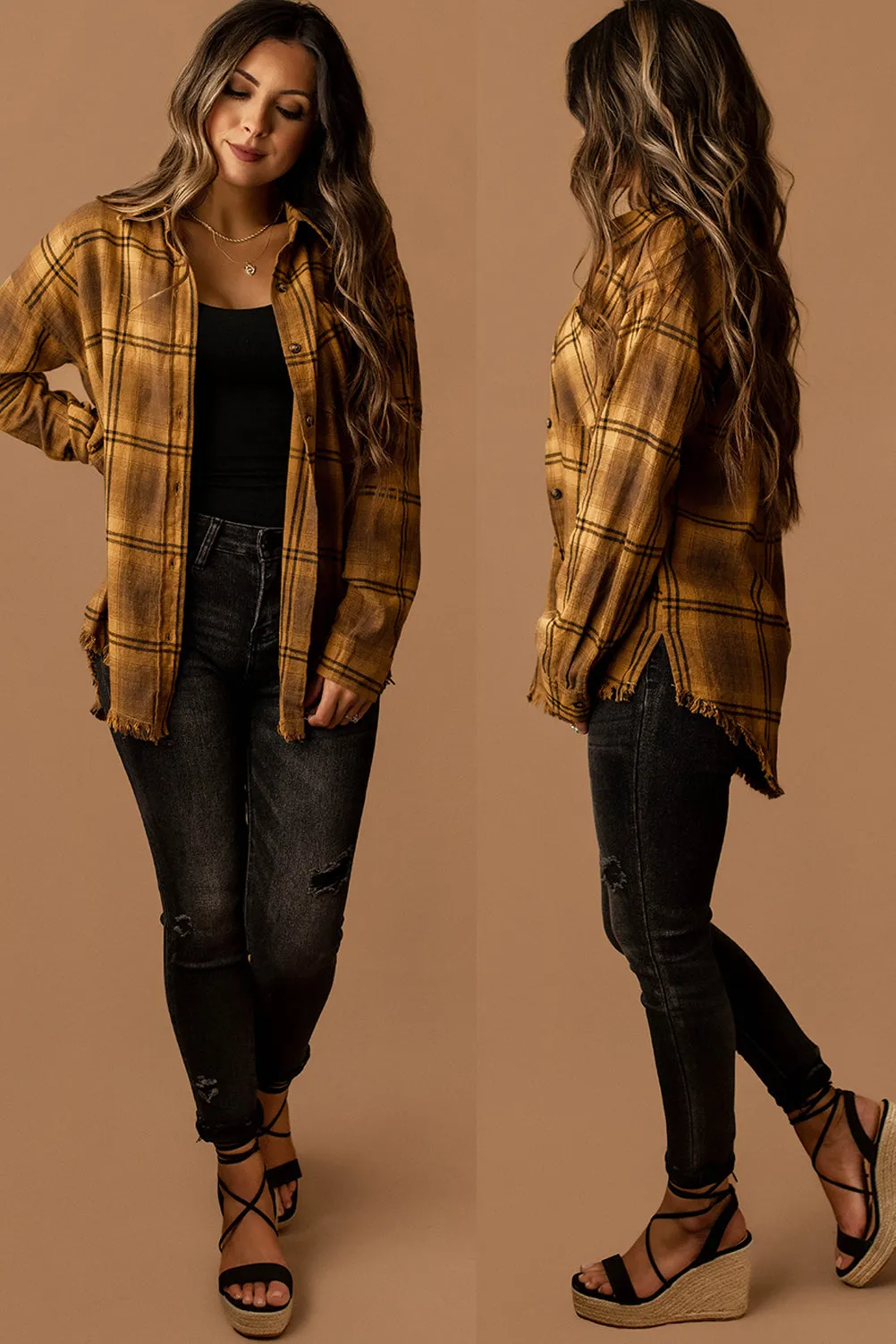There Goes That Frayed Plaid Flannel (Amethyst)
