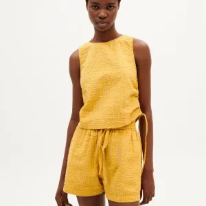 Thinking Mu Shorts "Seersucker Geranio"