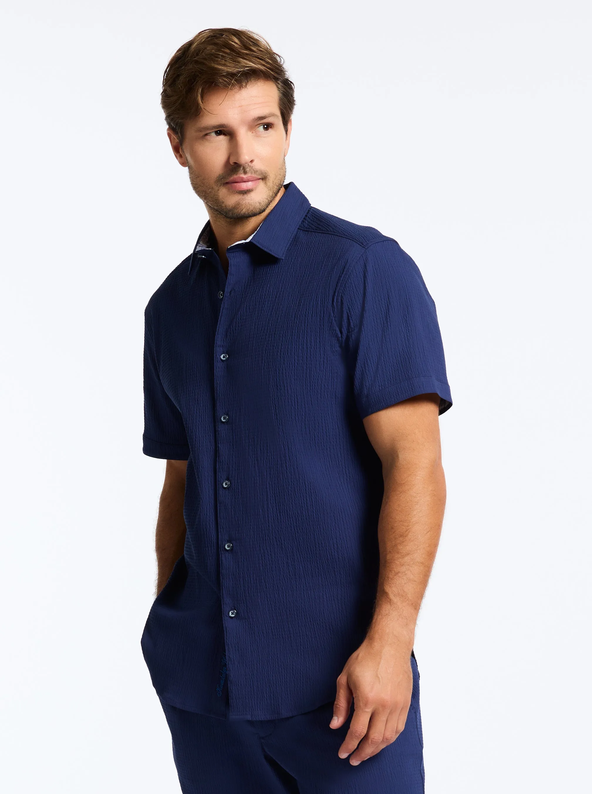THRESHER SHORT SLEEVE BUTTON DOWN SHIRT