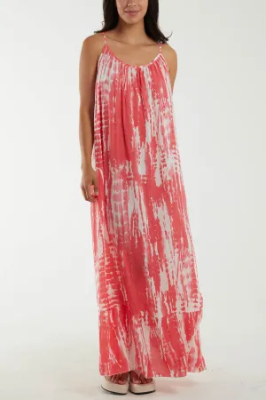 Tie Dye Cami Maxi Dress