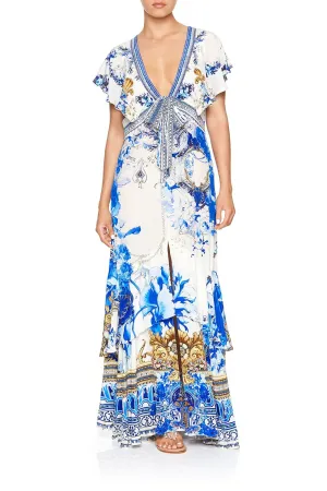TIE FRONT MAXI WITH SPLIT SAINT GERMAINE