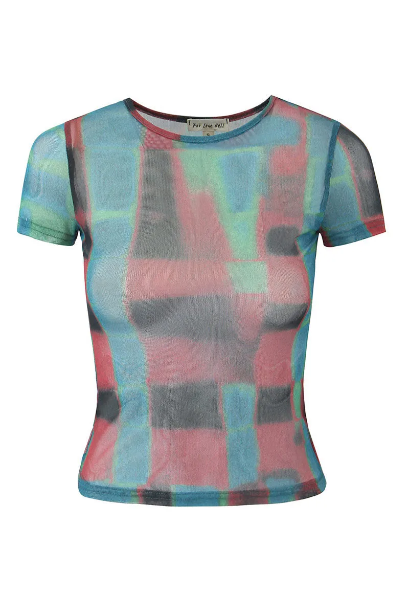 TM0145 Graphic Mesh Tee