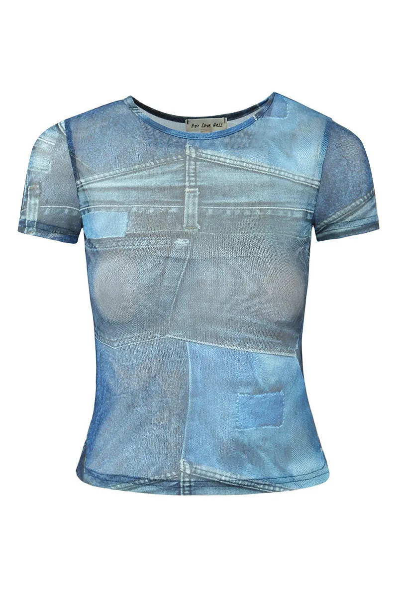 TM0145 Graphic Mesh Tee