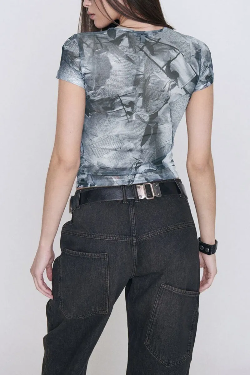 TM0145 Graphic Mesh Tee