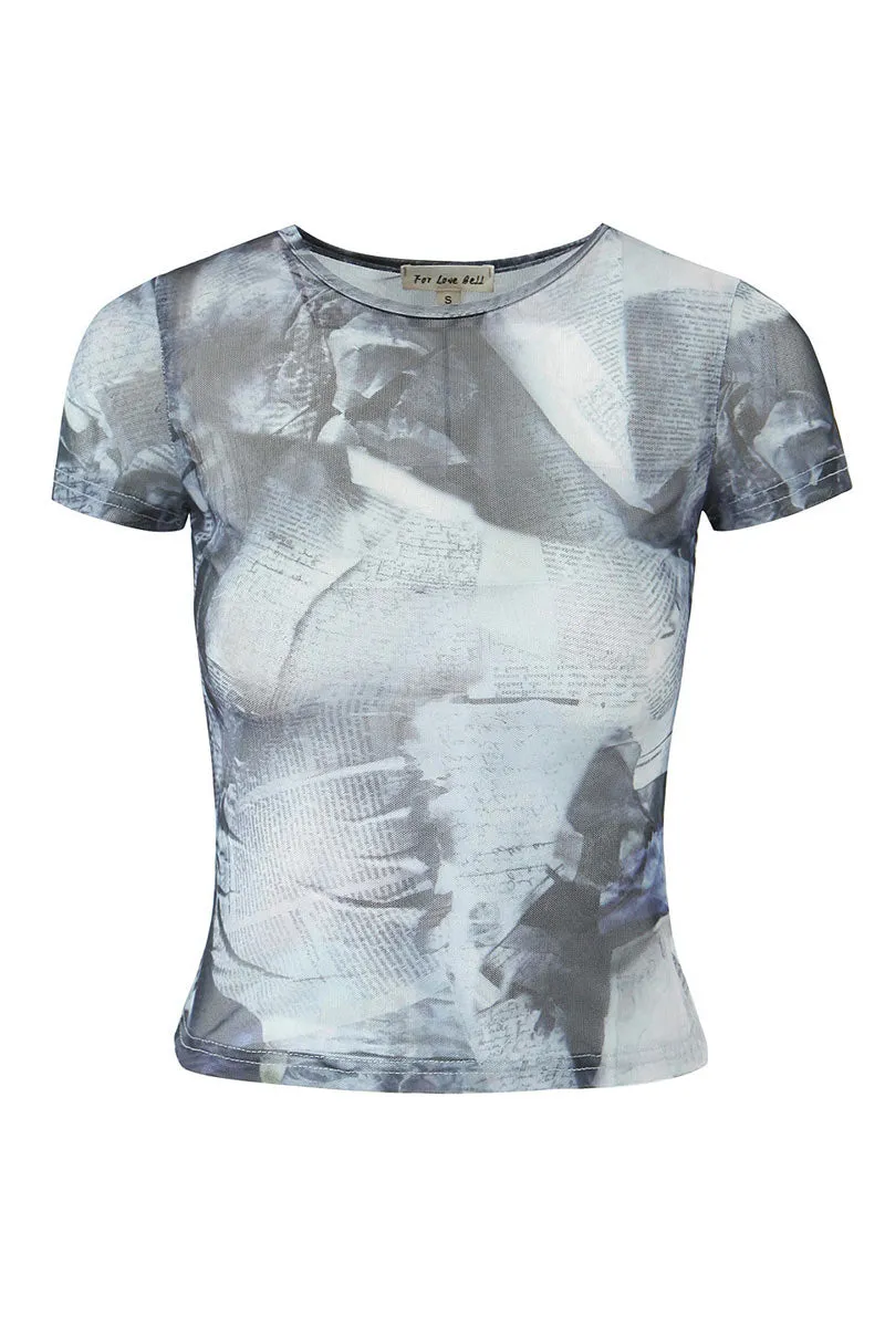 TM0145 Graphic Mesh Tee