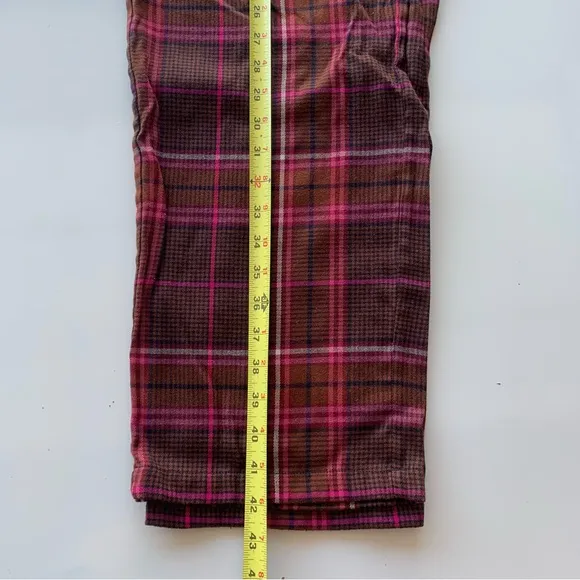 Tommy Hilfiger Original long sleeve flannel plaid pajama set in red Size‎ XL