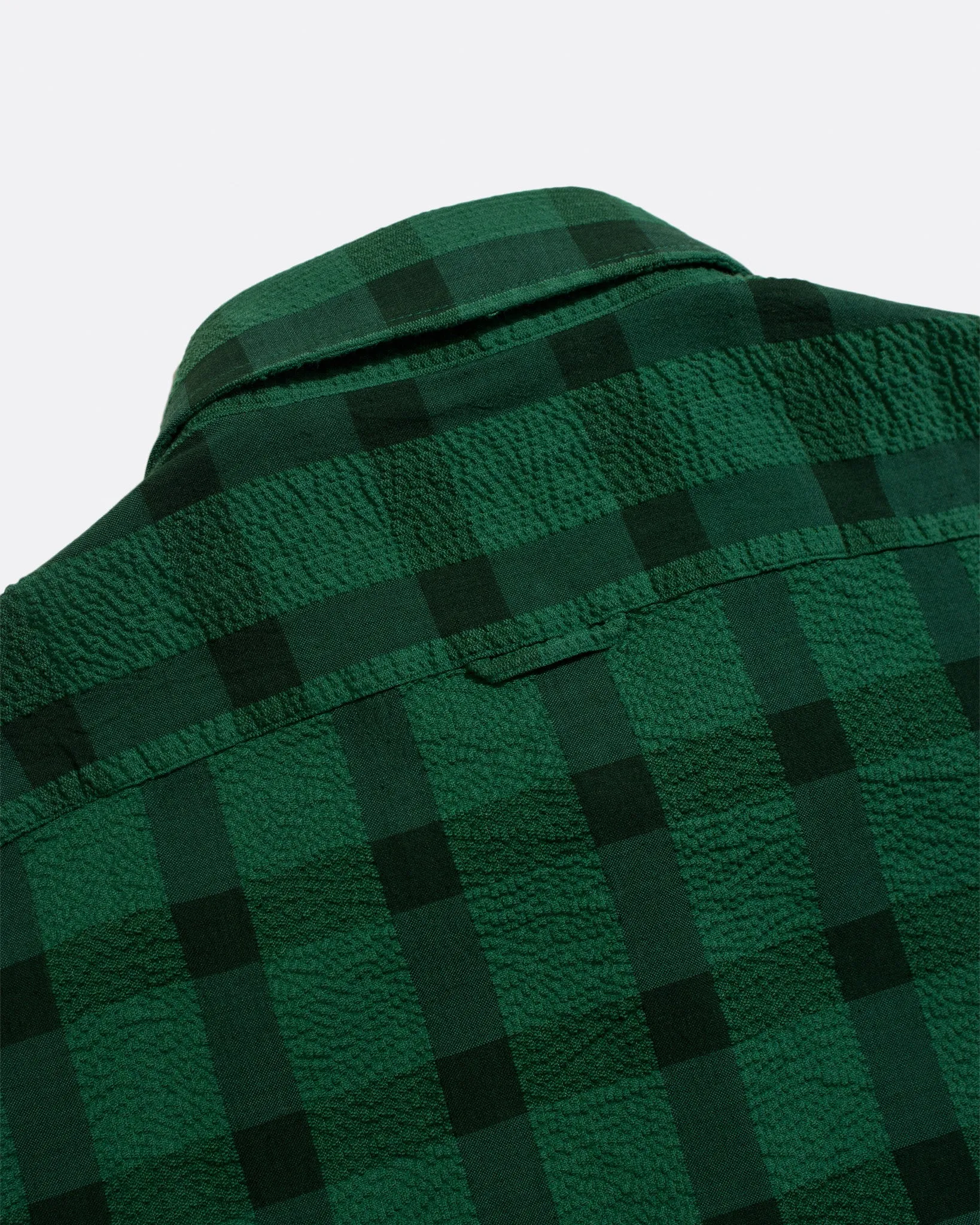 Tonal Check Shirt - Tropical Green