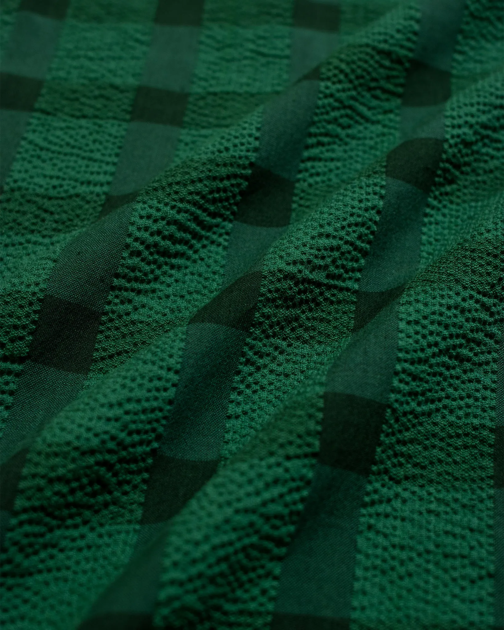 Tonal Check Shirt - Tropical Green
