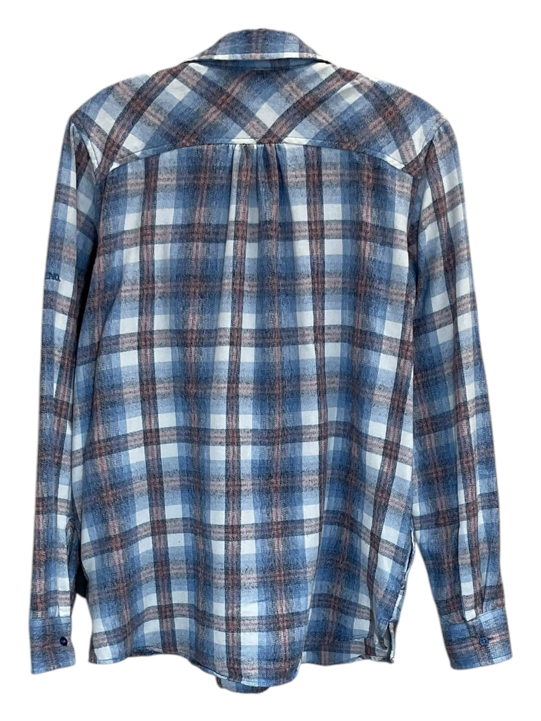 Top Long Sleeve By Cmc In Plaid Pattern, Size: M