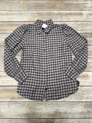 Top Long Sleeve By Rails In Plaid Pattern, Size: S