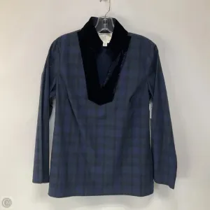 Top Long Sleeve By Sail To Sable In Plaid Pattern, Size: M