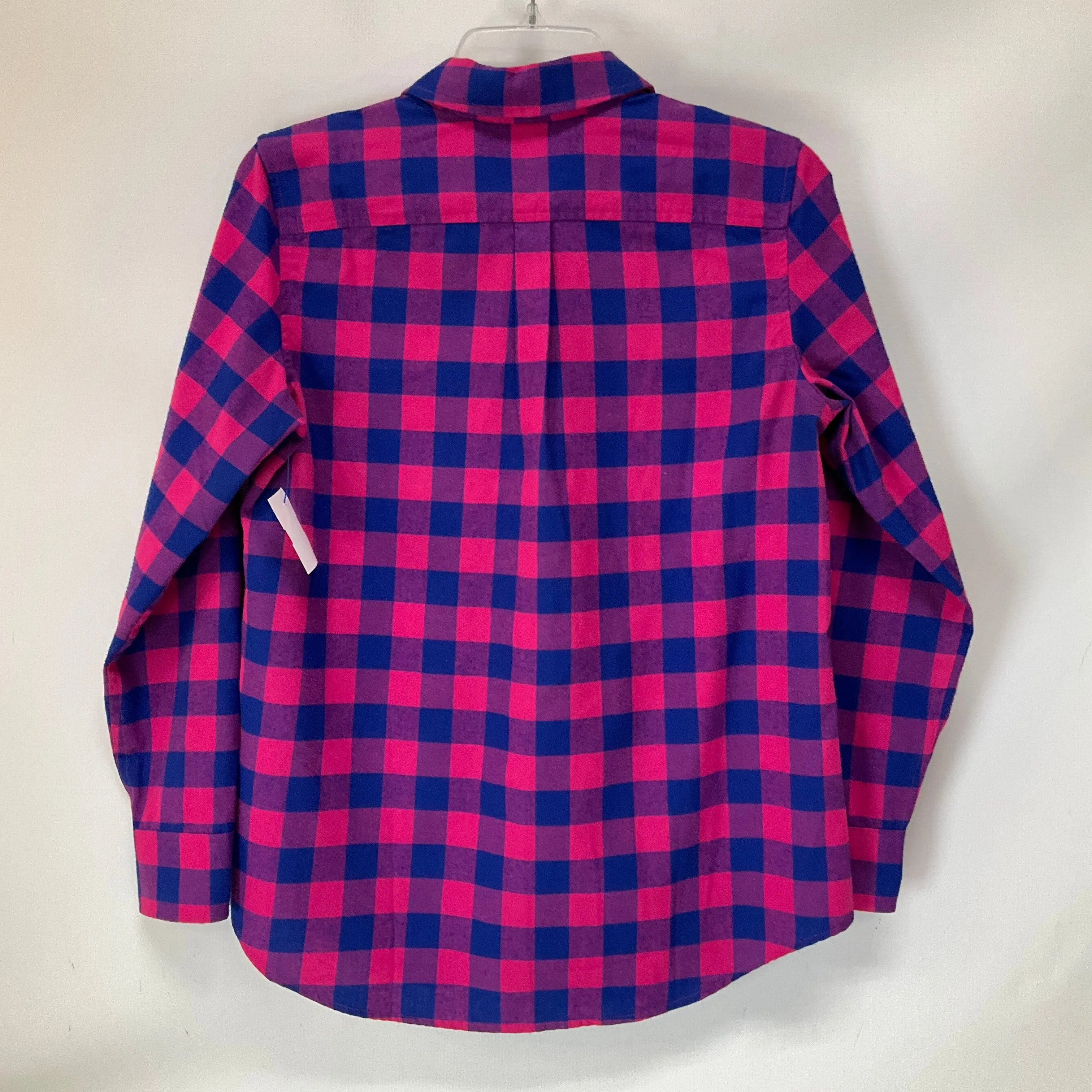 Top Long Sleeve By Vineyard Vines In Plaid Pattern, Size: 2