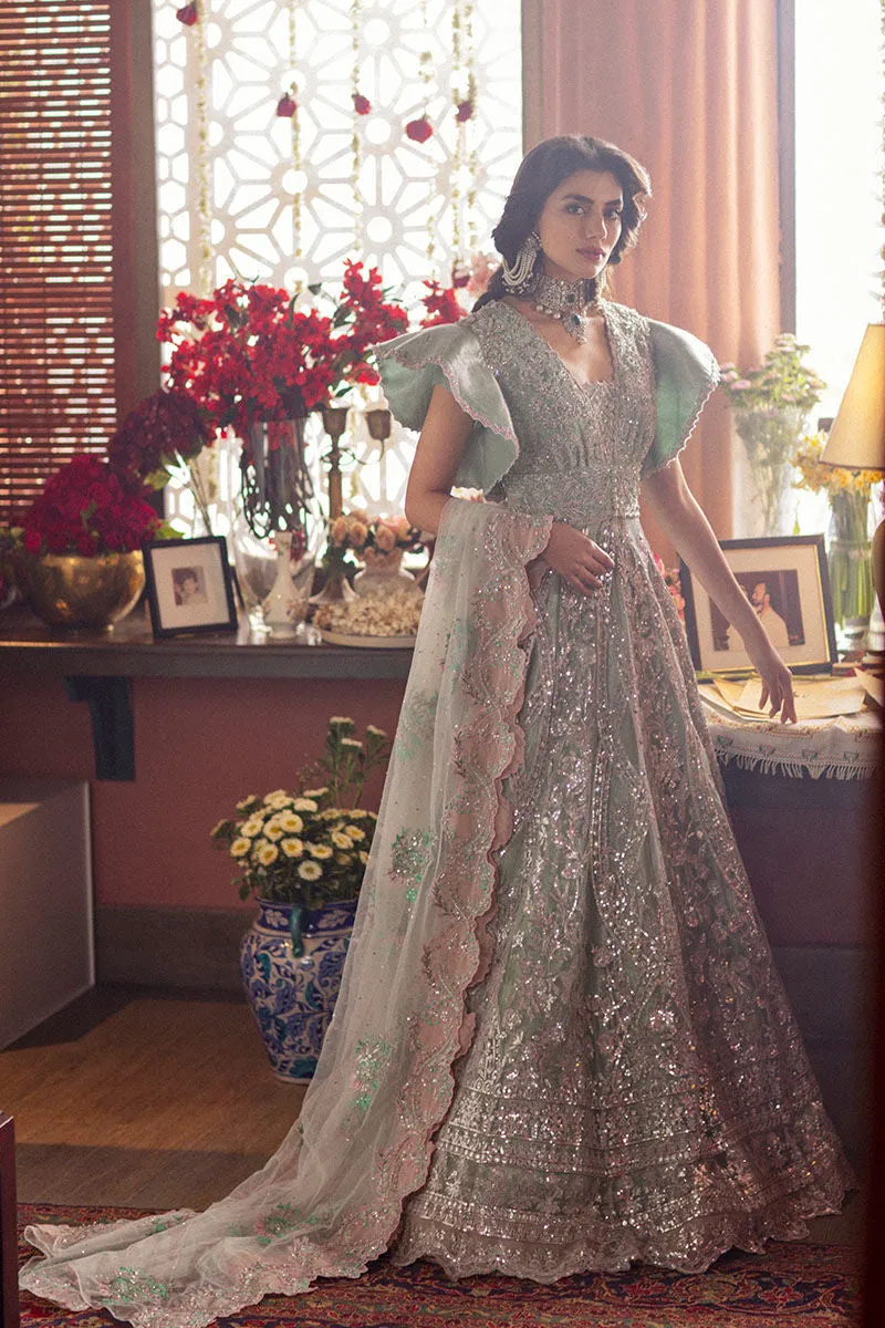 Traditional Pastel Green Lehenga for Indian Bridal Wear