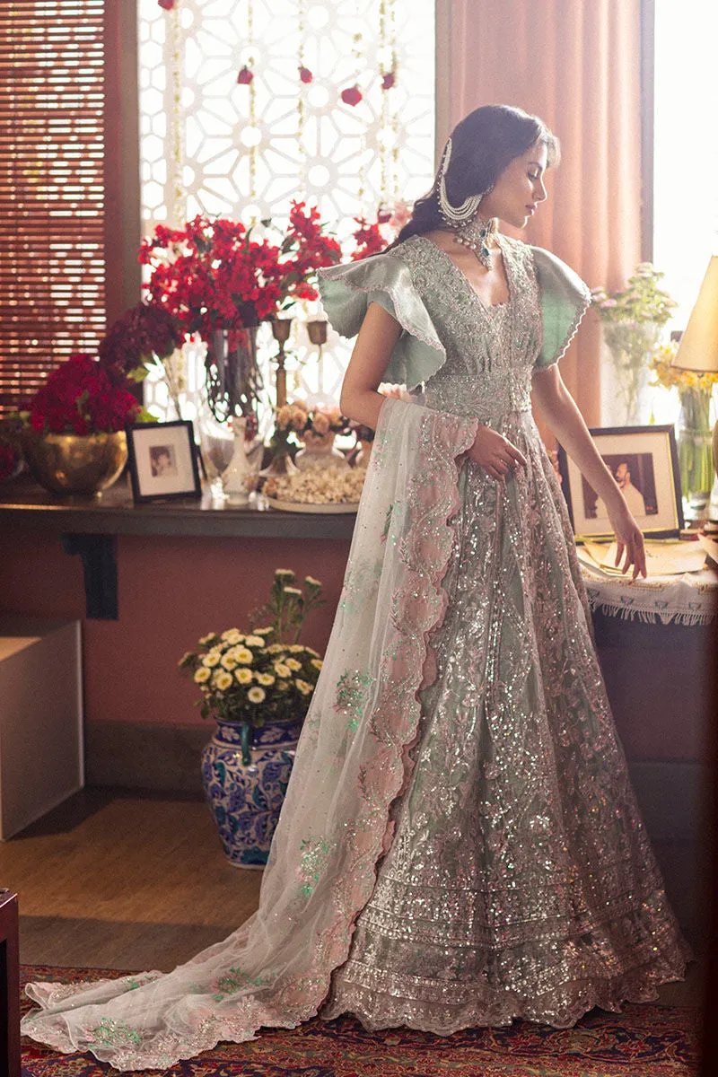 Traditional Pastel Green Lehenga for Indian Bridal Wear