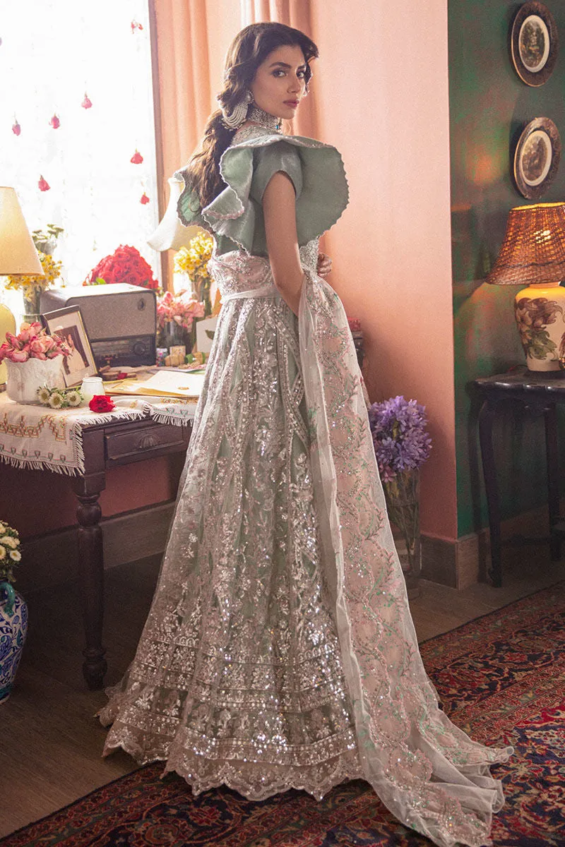 Traditional Pastel Green Lehenga for Indian Bridal Wear