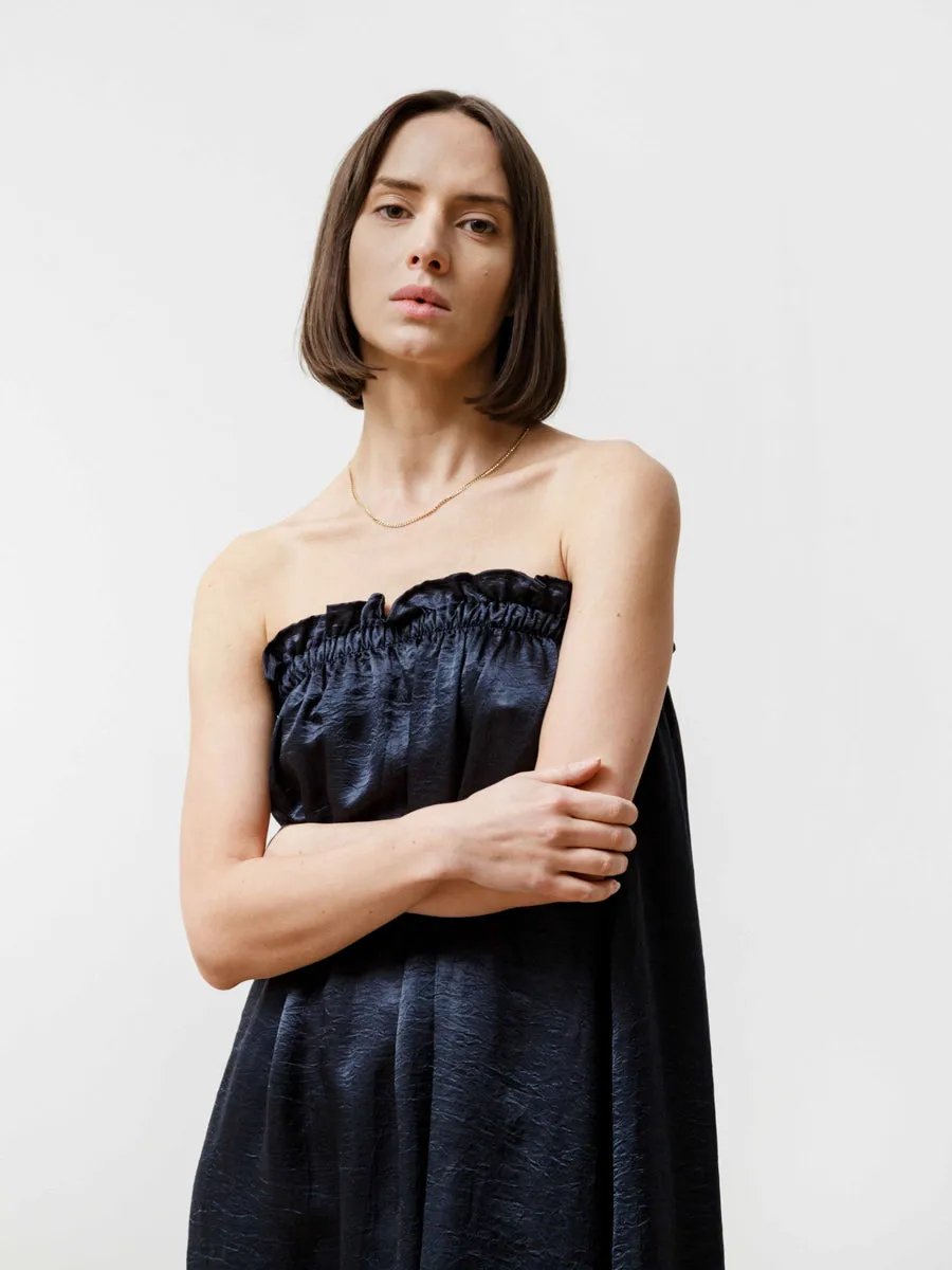 tube dress - crushed slinky midnight