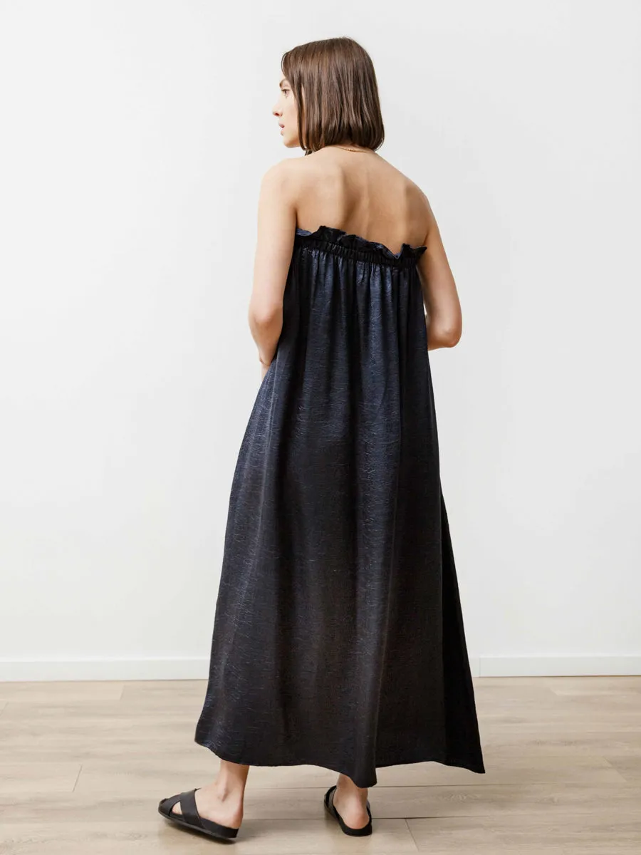 tube dress - crushed slinky midnight