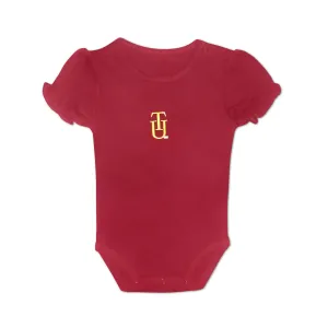 Tuskegee Baby Girl Puff Sleeve Bodysuit