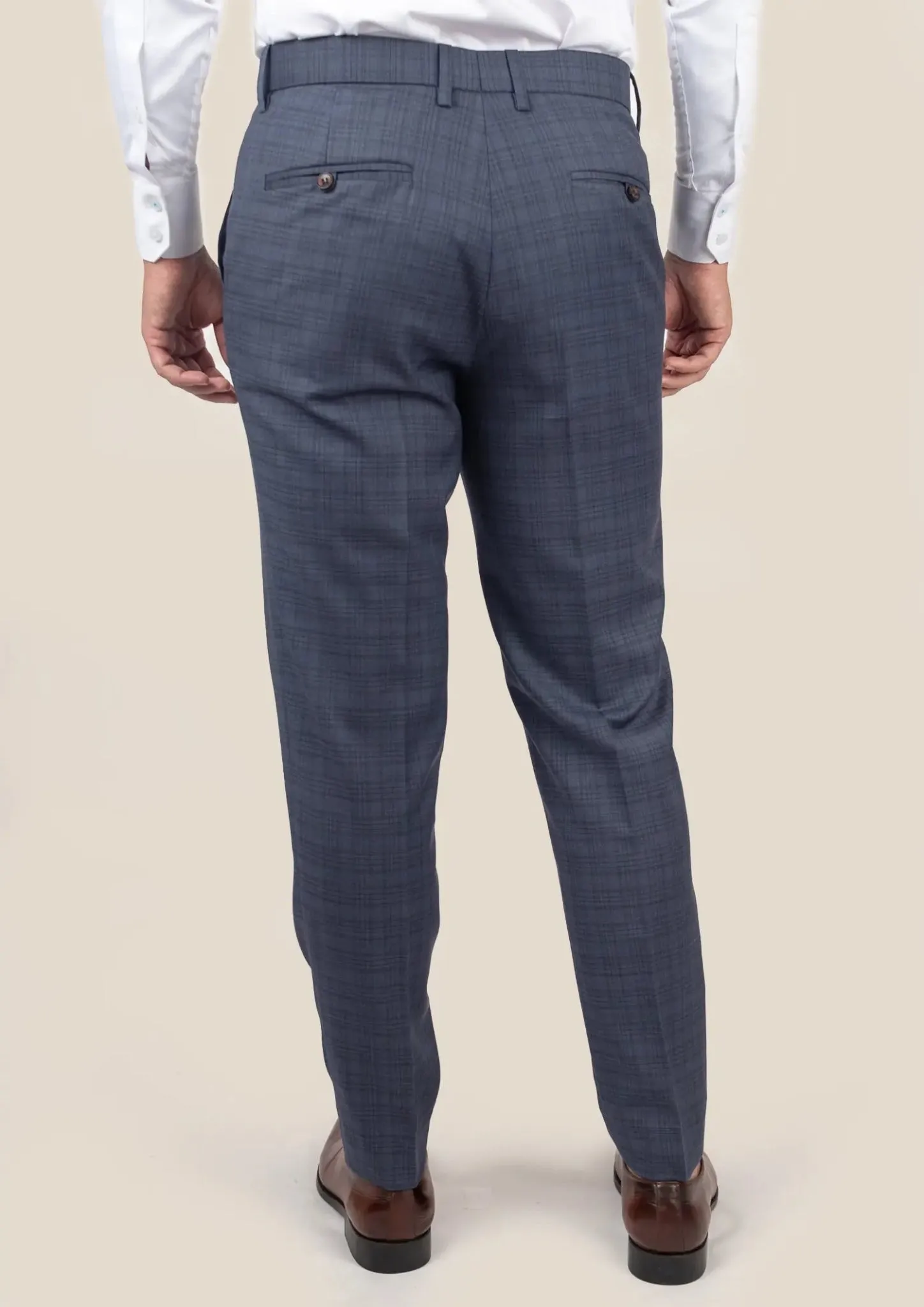 Twilight Blue Plaid Pants