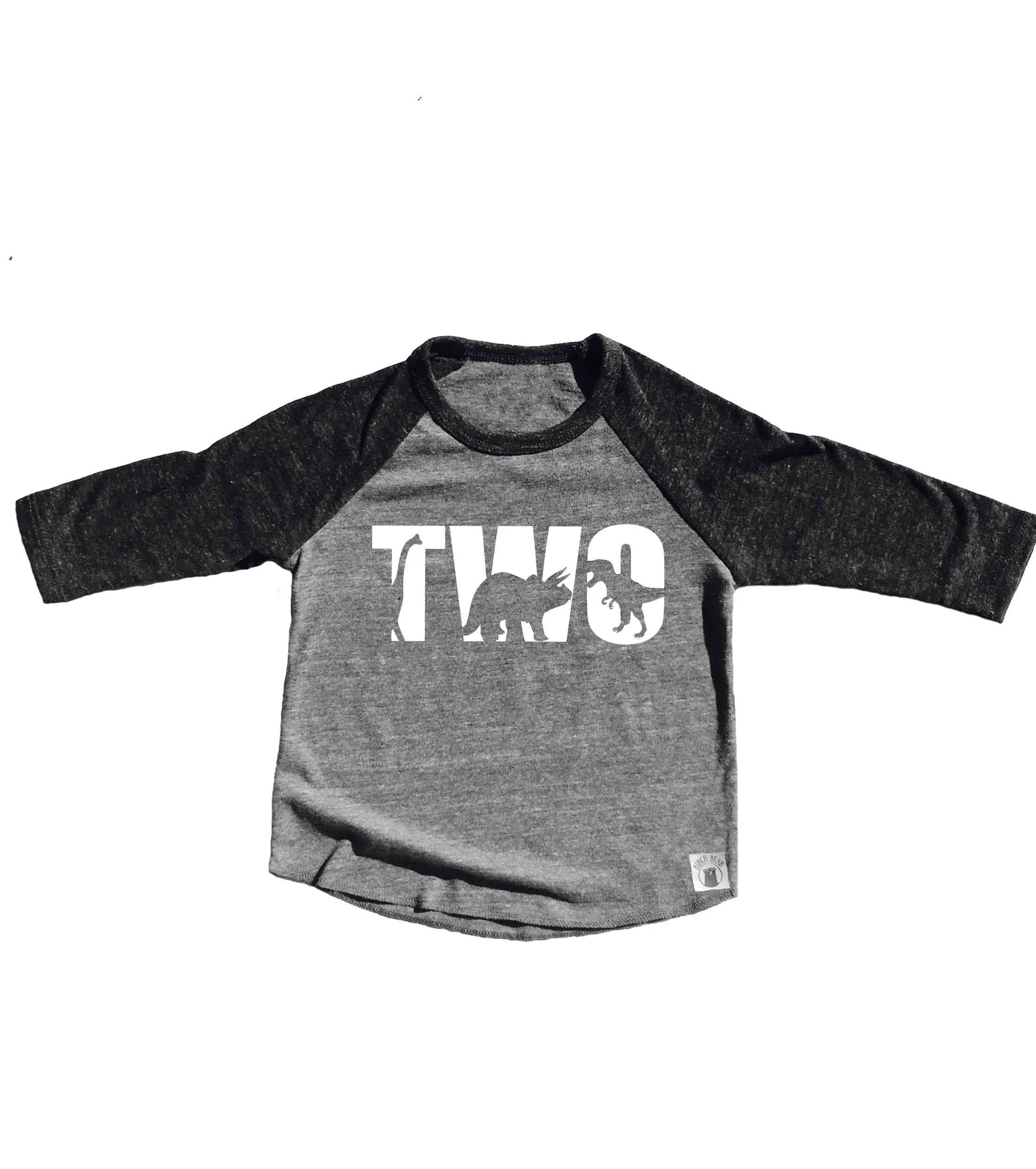 Two Dinosaur Shirt - Tri-Blend Dinosaur Birthday T Shirt - Custom Saurus-  Dino Birthday - Birthday Shirt - T Rex Birthday Custom Dino - Shirt