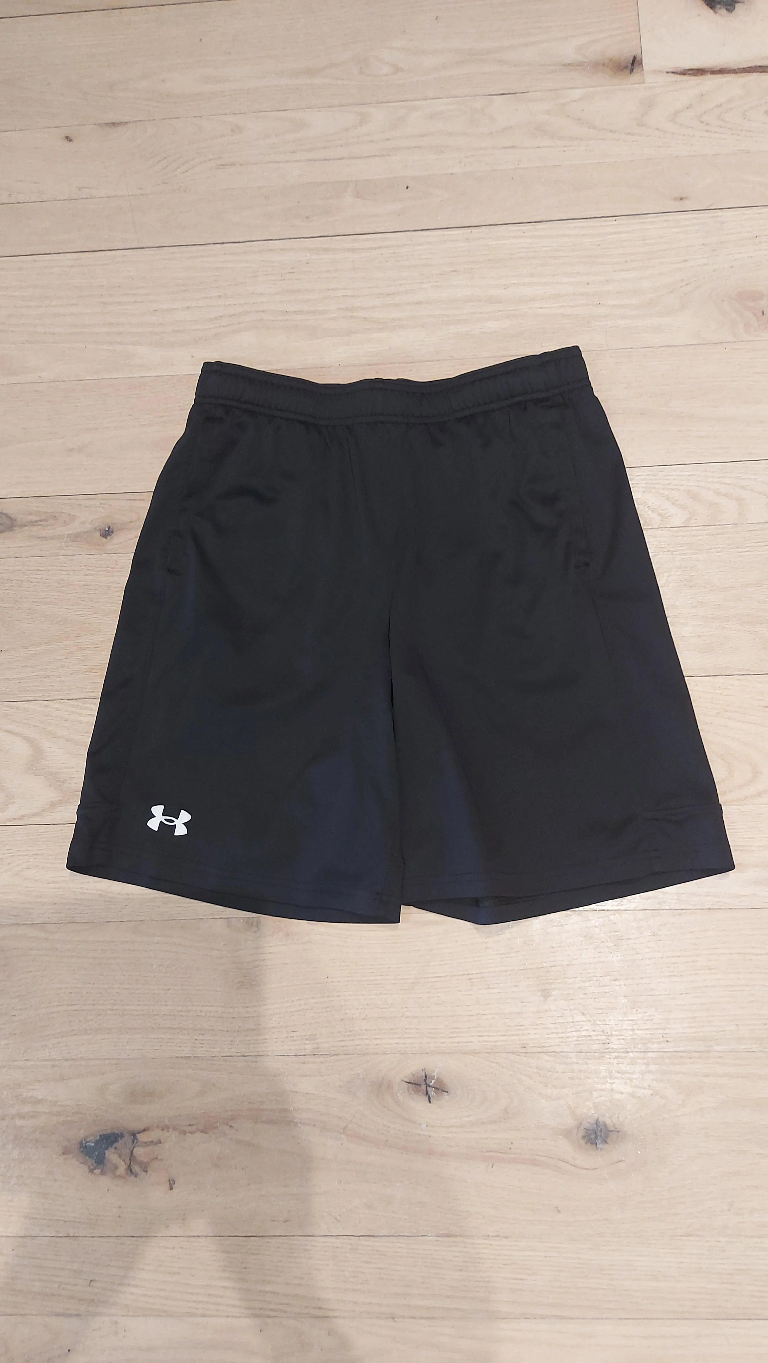 UA black shorts YXL