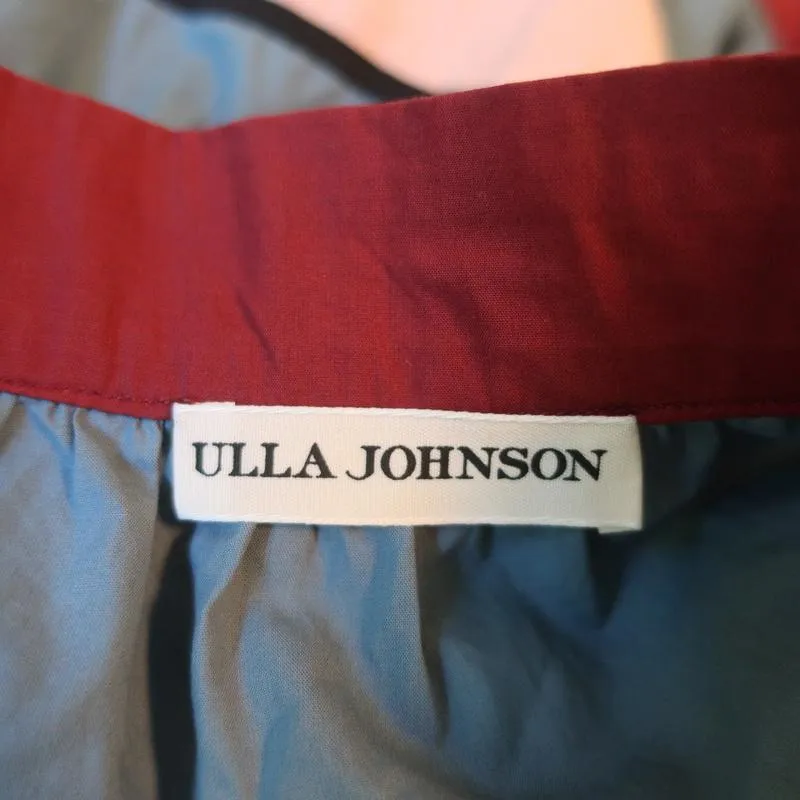 Ulla Johnson Midi Skirt Simi Ruffled Printed Cotton Size 8
