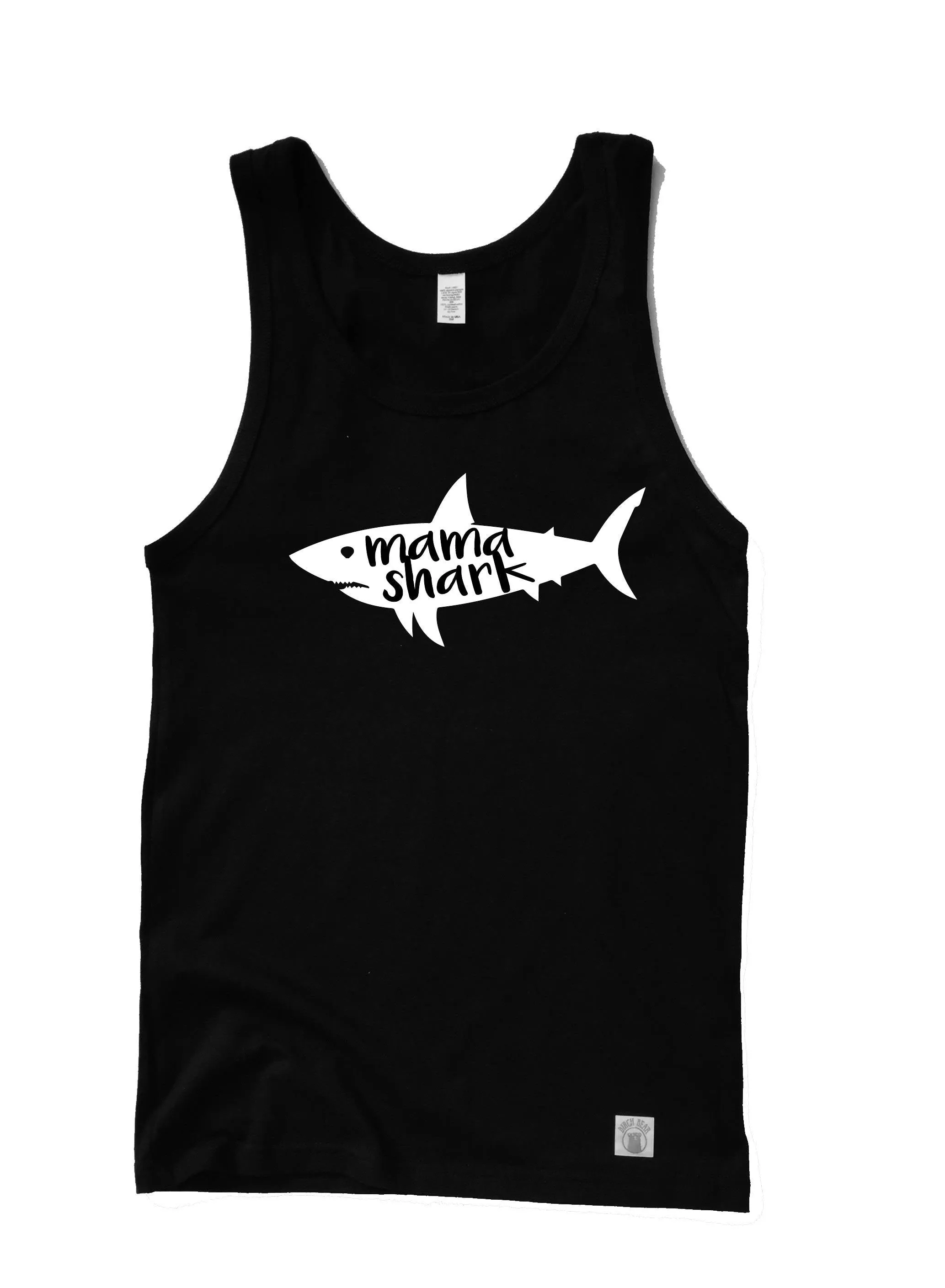 Unisex Mama Shark Shirt - Shark Shirt - Mom Shark - Beach Shirt - Trending Summer Beach Tank - Vacation Shirt  Matching Shark Birthday Shirt
