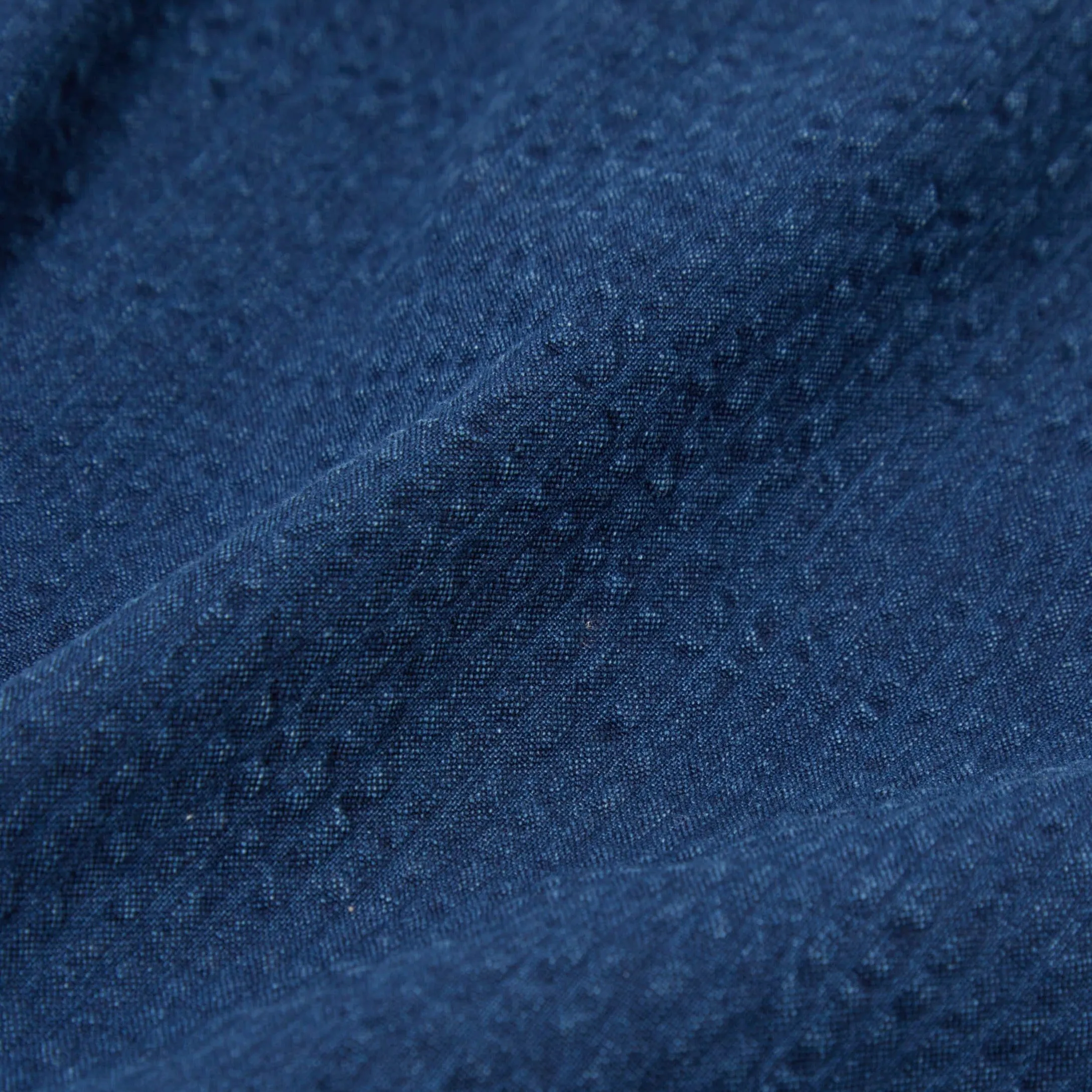 Universal Works Lumber Short Seersucker Washed Indigo