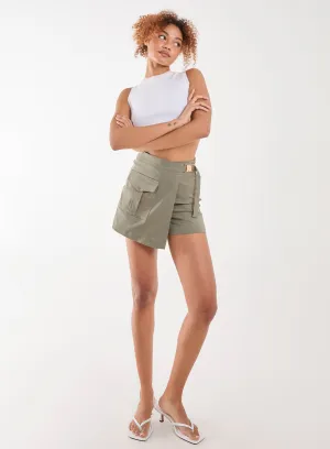 Utility Belt Detail Wrap Skort