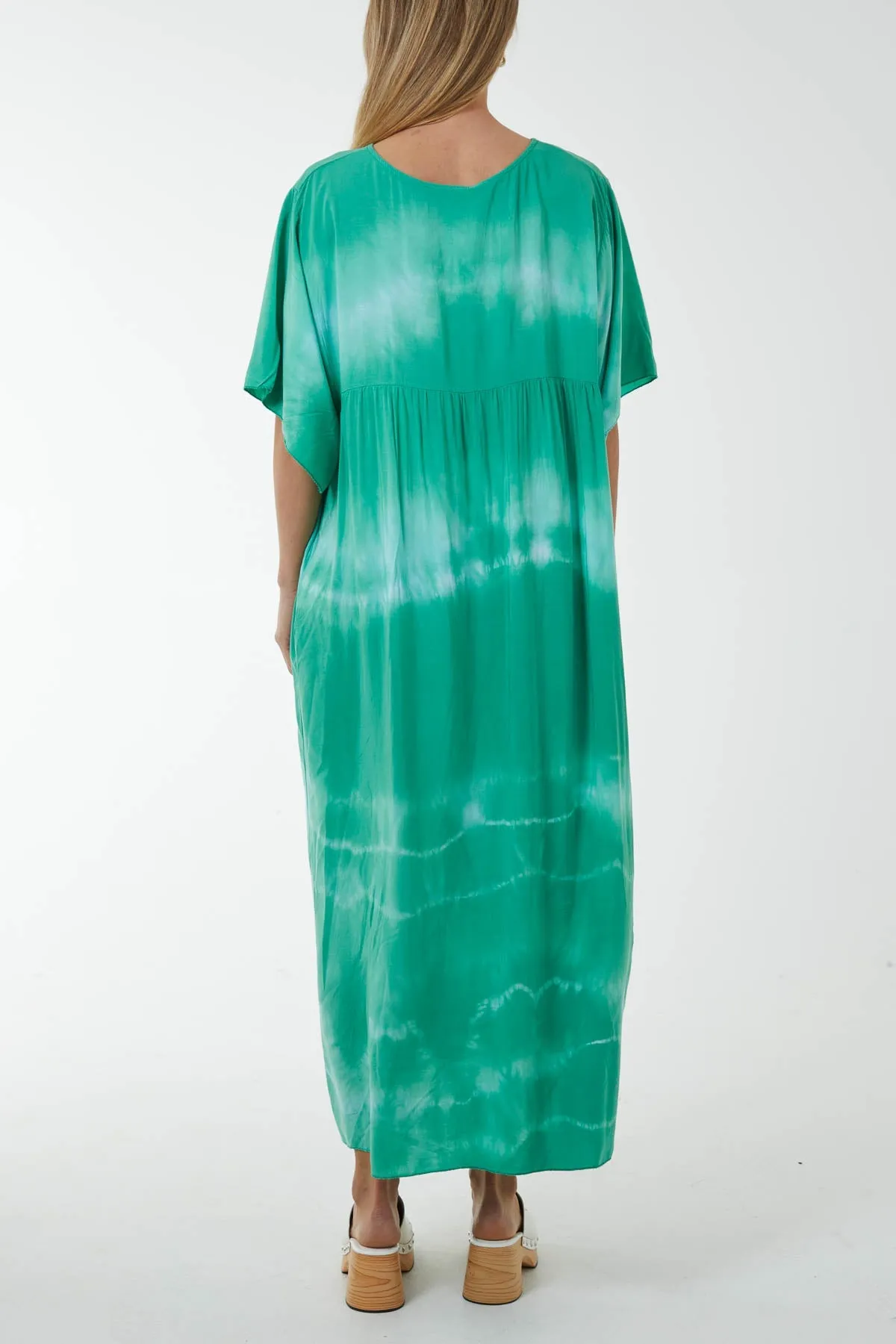 V-Neck Tie Dye Maxi Dress