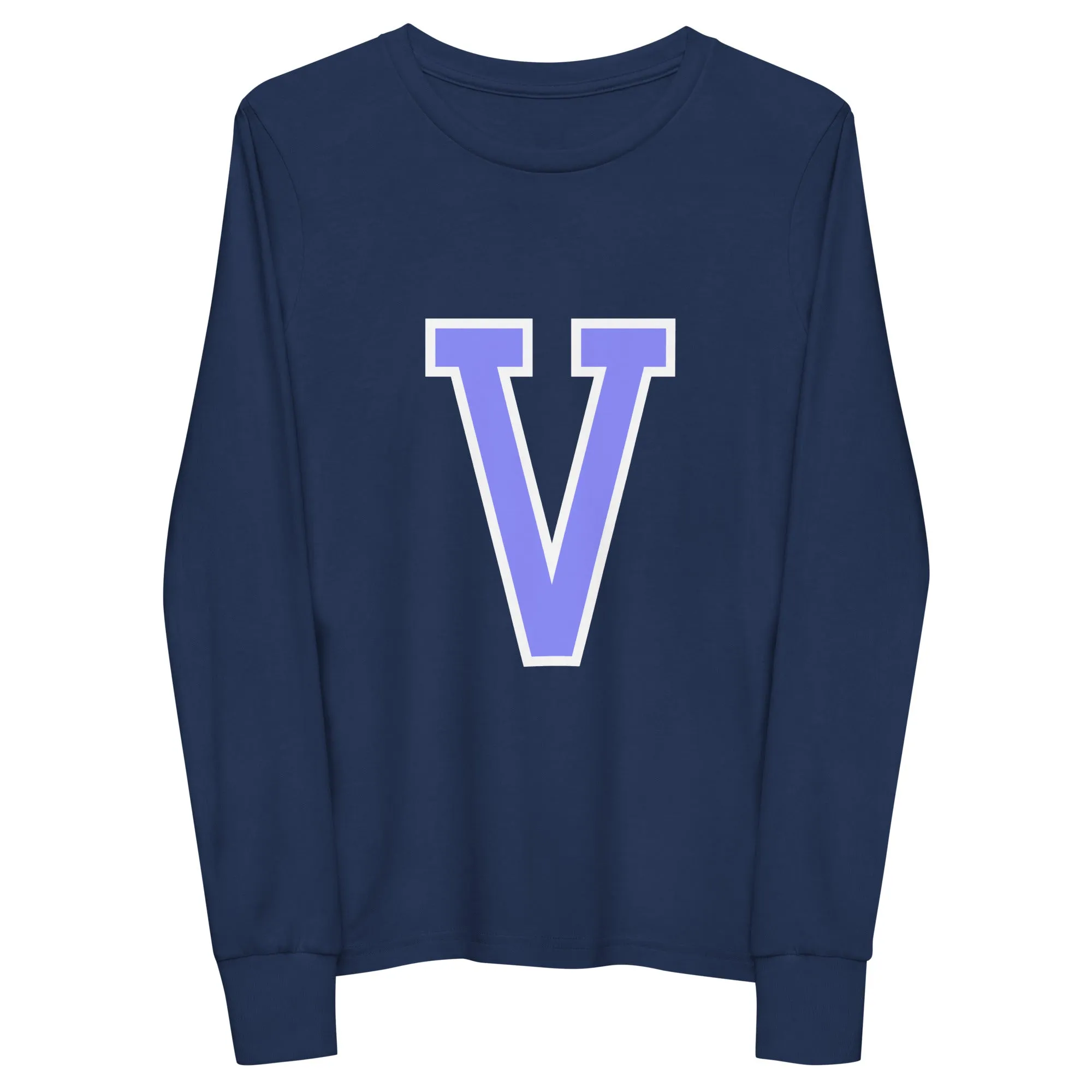 V -  Sustainably Made Kids Long Sleeve T-shirt