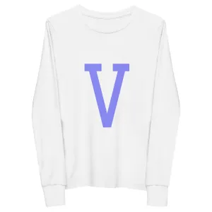 V -  Sustainably Made Kids Long Sleeve T-shirt