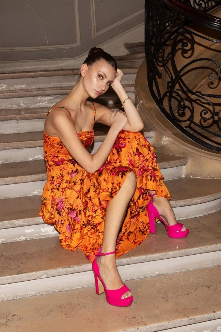 VALENTINA MONSOON SILK MAXI DRESS