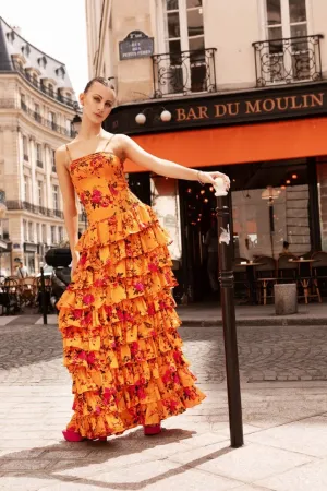 VALENTINA MONSOON SILK MAXI DRESS