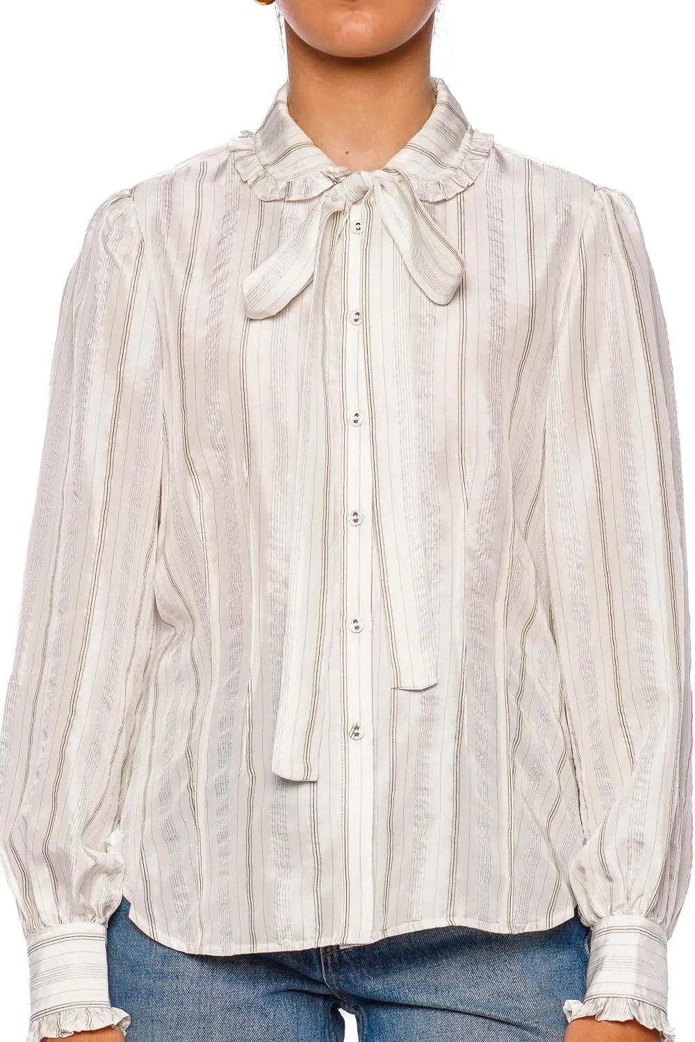 Vedra Long Sleeve Silk Blouse