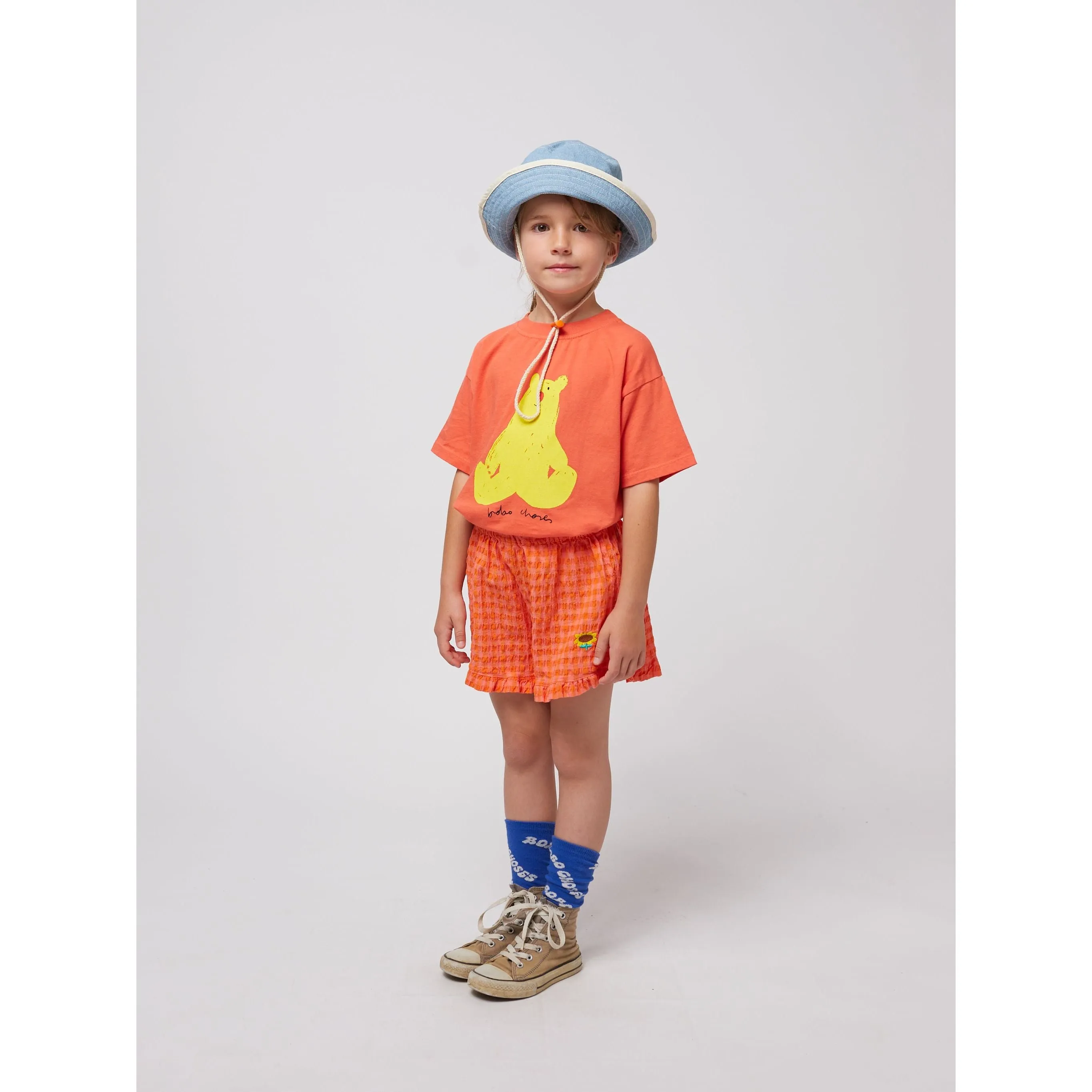 Vichy Ruffle Woven Shorts