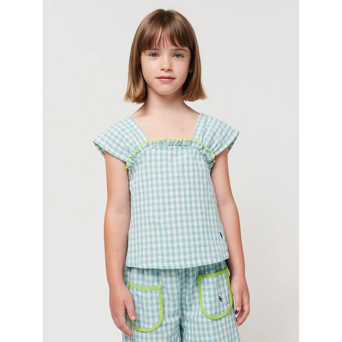 Vichy Woven Culotte Pants