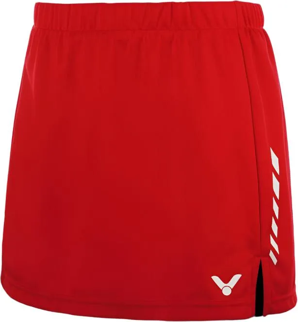Victor Badminton Skirt Denmark Womens Red 4618