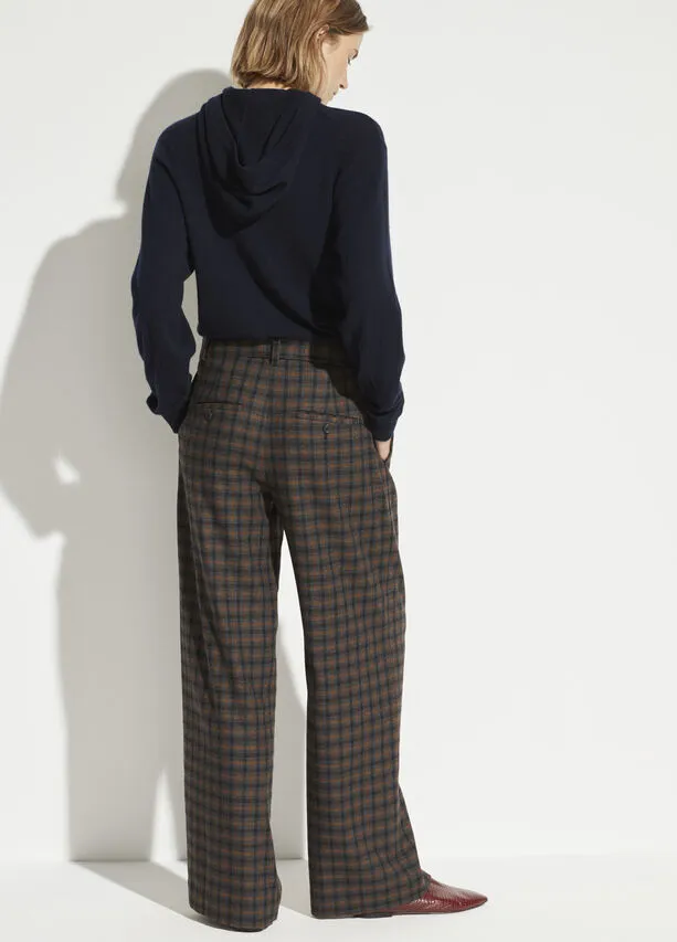 Vince Belted Plaid Pant