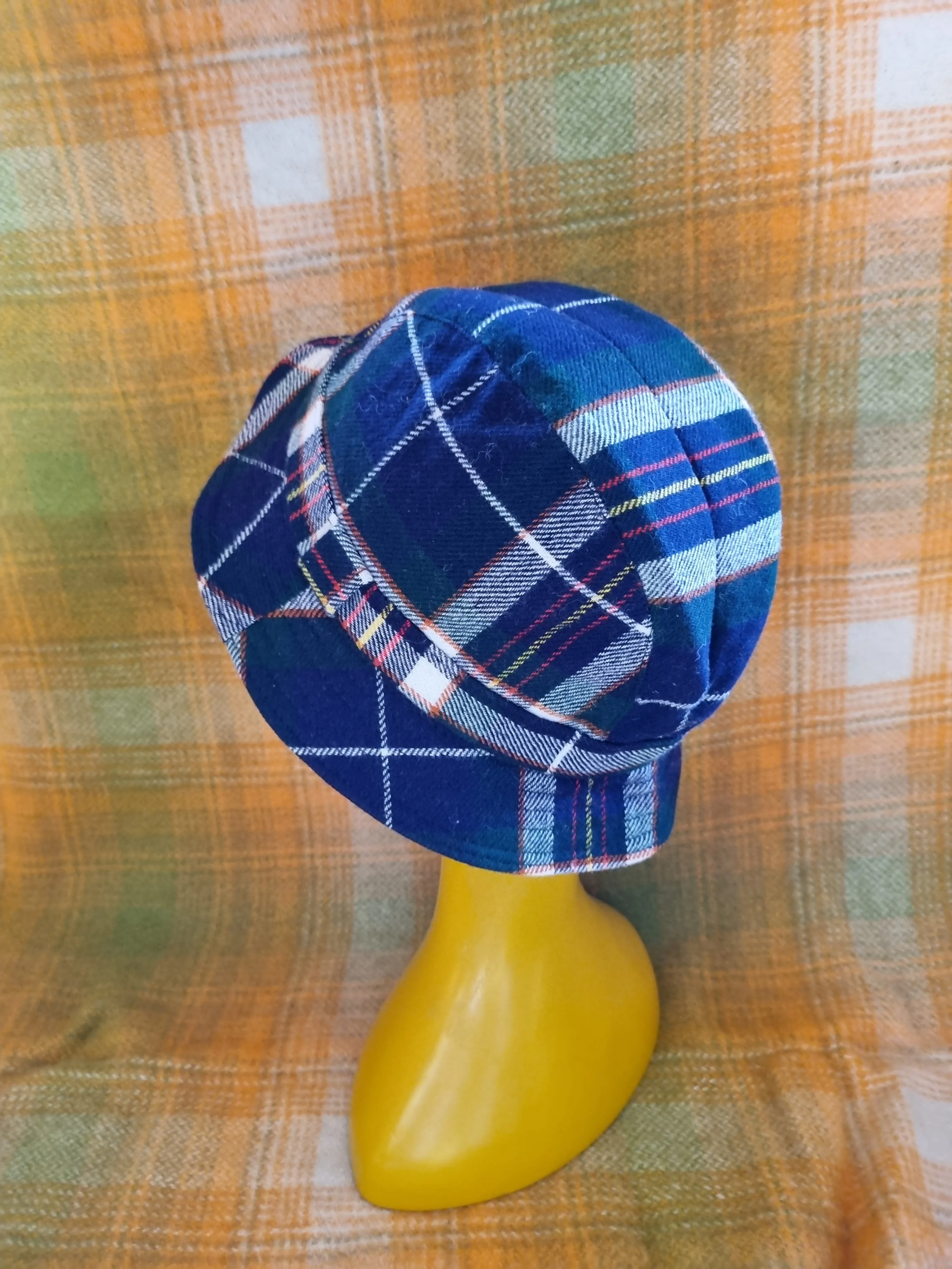 Vintage Men's Wool Walking Hat - Tartan