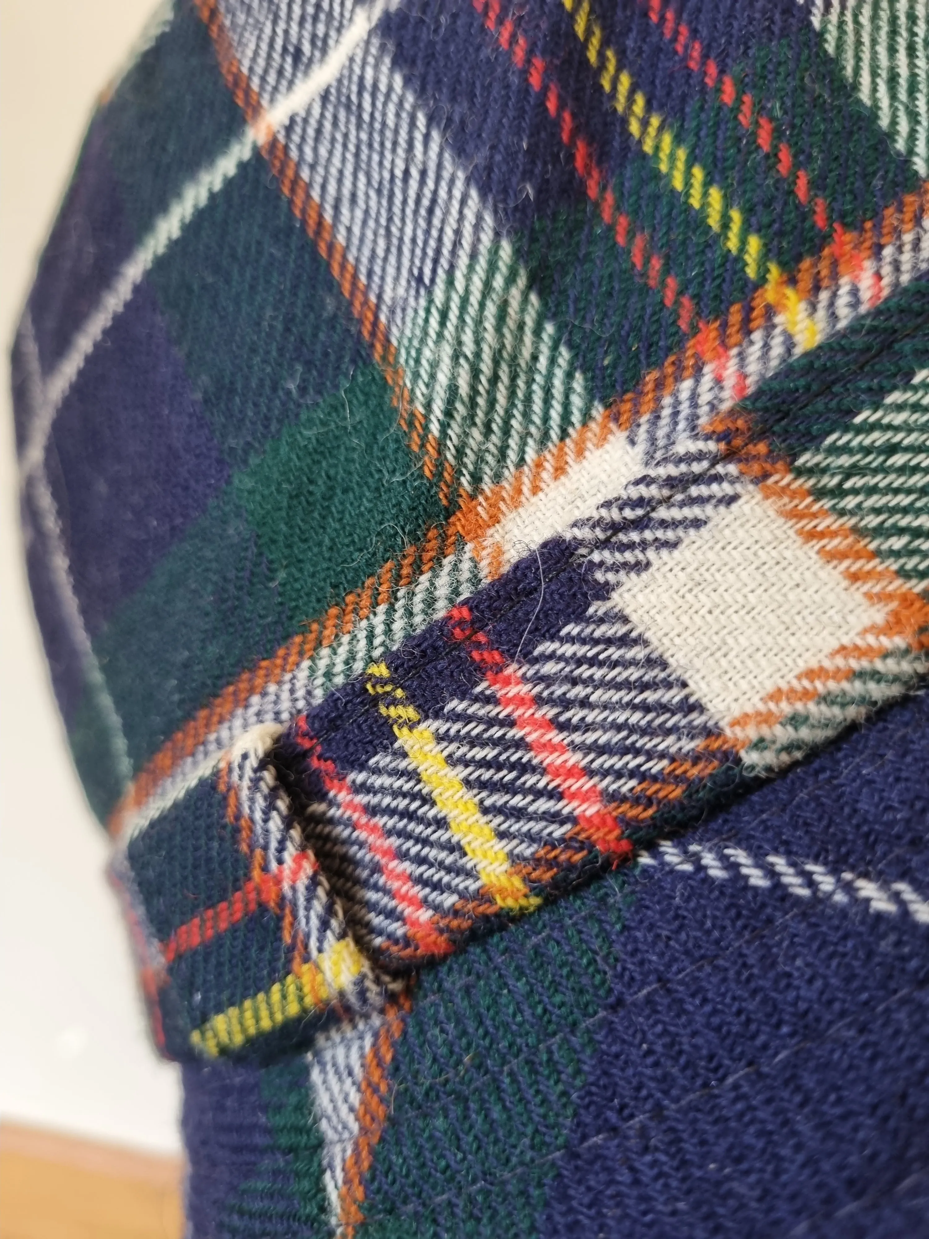 Vintage Men's Wool Walking Hat - Tartan