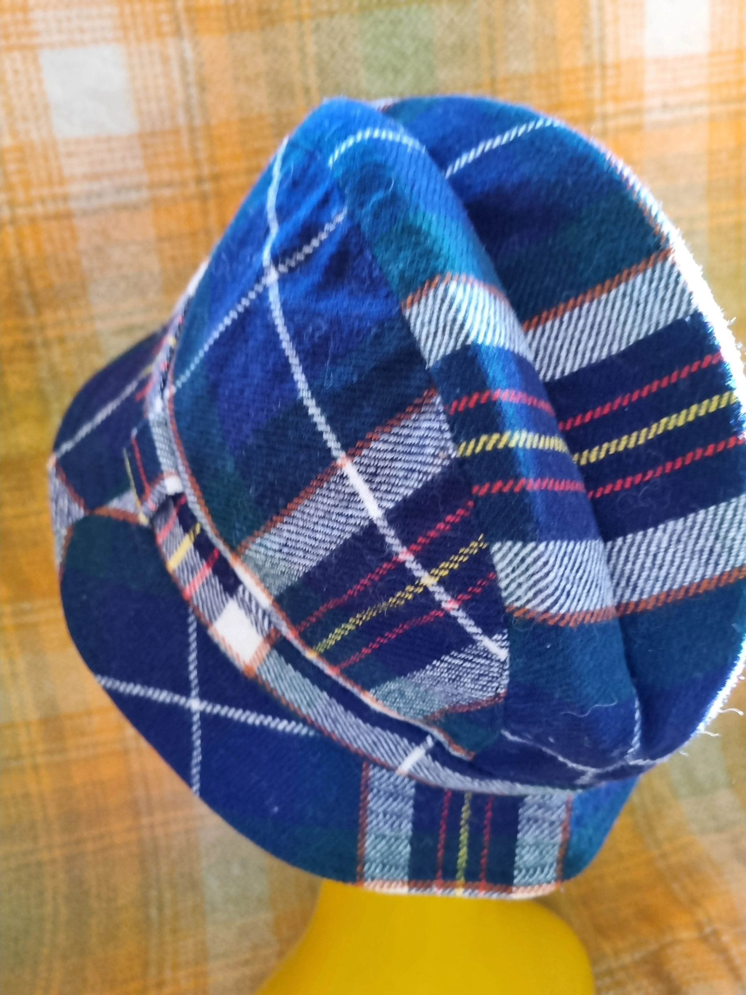 Vintage Men's Wool Walking Hat - Tartan