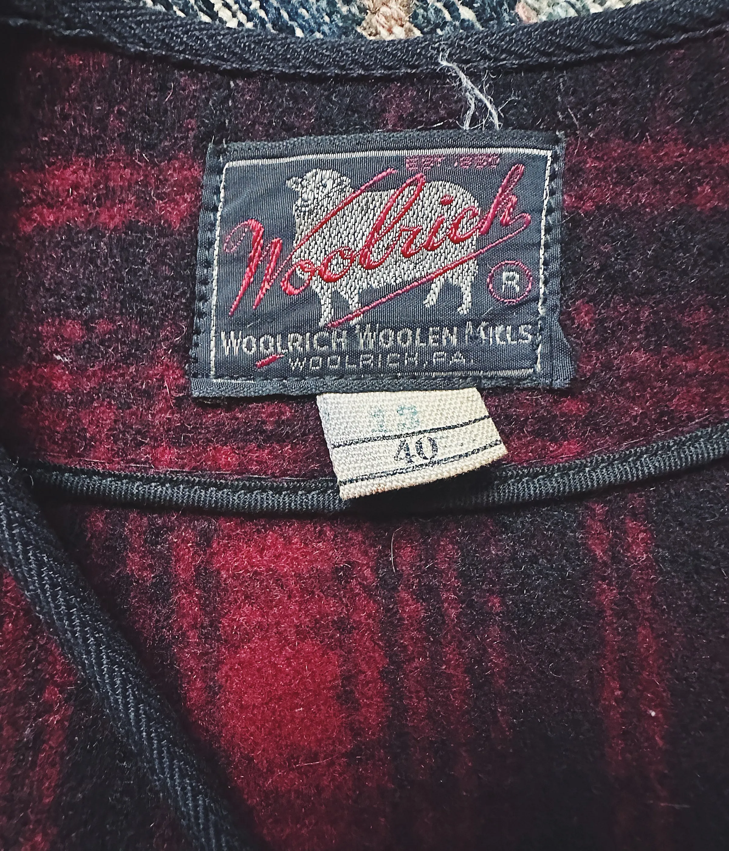 Vintage Woolrich Buckle Back Vest – Medium